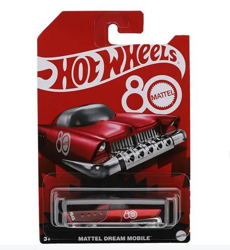 HOTWHEELS รถของเล่น รุ่น 80 ปีแมทเทล JGF64 สีแดง